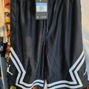 Boys JORDANS Black Athletic Shorts